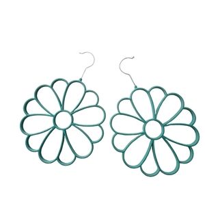 Anthropologie Teal Velvet Scarf Hangers / Organizers (2)